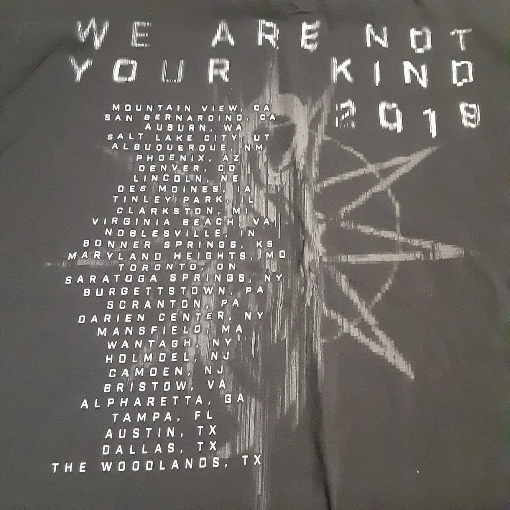 Slipknot We are Not Your Kind 2019 Concert Tour T Shirt in Men's Size 2XL - Picture 4 of 6
